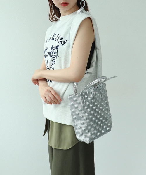 Cepica（セピカ）の「牛床革エンボスミニトート（トートバッグ・レディース・ブラック/シルバー・FREE）」の15枚目の写真