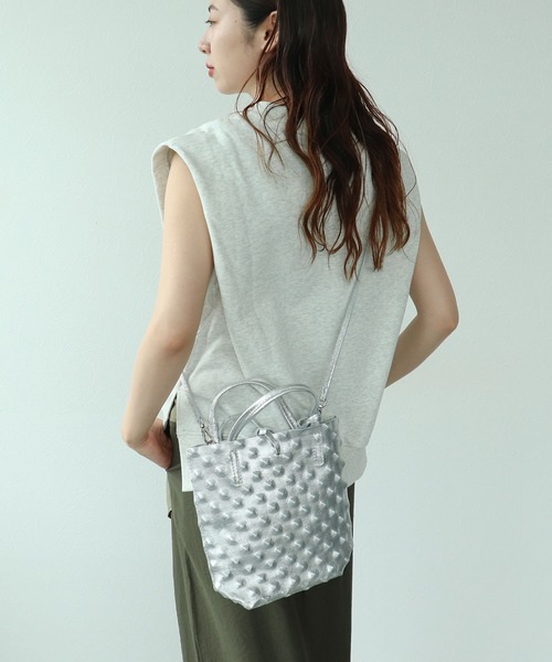 Cepica（セピカ）の「牛床革エンボスミニトート（トートバッグ・レディース・ブラック/シルバー・FREE）」の17枚目の写真