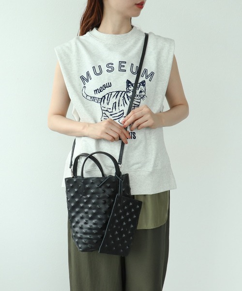 Cepica（セピカ）の「牛床革エンボスミニトート（トートバッグ・レディース・ブラック/シルバー・FREE）」の22枚目の写真