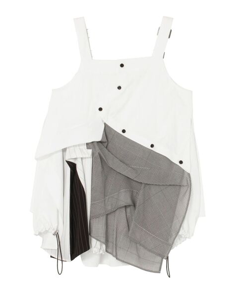 アンスリードシャツキャミソール LAYERED SHIRT CAMISOLE / レイヤードシャツキャミソール