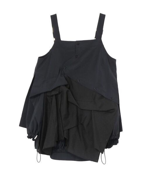 キャミブラウス　UN3D UN3D. ブラウス シャツ PATTERN MIX SHIRT CAMISOLE