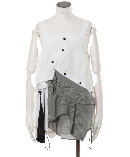 UN3D シャツキャミソール LAYERED SHIRT CAMISOLE / レイヤードシャツキャミソール（シャツ