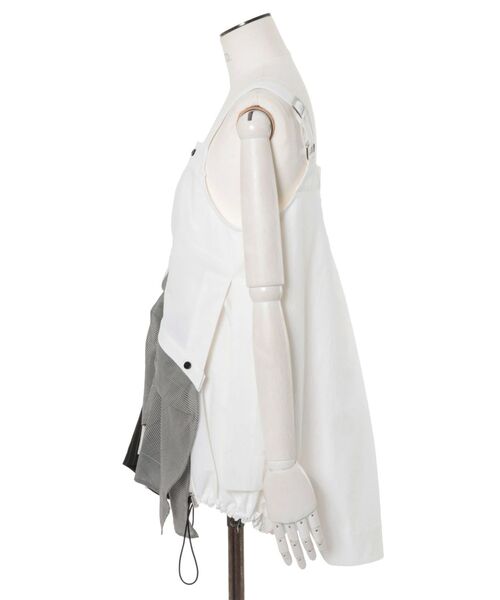 UN3D.(アンスリード)の「PATTERN MIX SHIRT CAMISOLE / パターンミックスシャツキャミソール(シャツ/ブラウス・レディース・ホワイト/ブラック/その他1/グレー・38/36)」の9枚目の写真