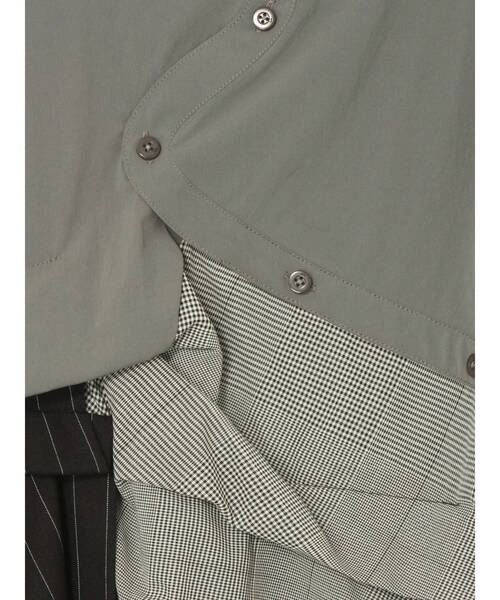 PATTERN MIX SHIRT CAMISOLE【セットアップ着用可能】 / パターン