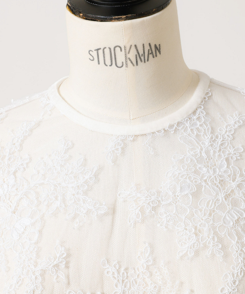 DESIGNWORKS(デザインワークス)の「BEAUVET レースフレアブラウス(シャツ/ブラウス・レディース・ブラック/オフホワイト・1)」の8枚目の写真