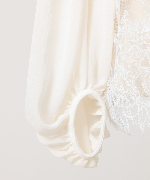 DESIGNWORKS(デザインワークス)の「BEAUVET レースフレアブラウス(シャツ/ブラウス・レディース・ブラック/オフホワイト・1)」の11枚目の写真