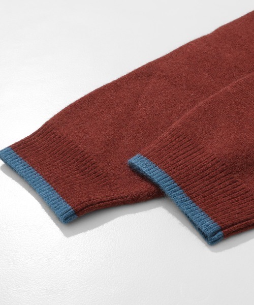 KRIFF MAYER Lady's Collection（クリフメイヤーレディースコレクション）の「【ストレッチ･チクチクしない】もちのびニット(犬派!?猫派!?)（ニット/セーター・レディース・ベージュ/チャコール/ネイビー/イエロー/レッド/ナチュラル・LARGE/MEDIUM）」の14枚目の写真