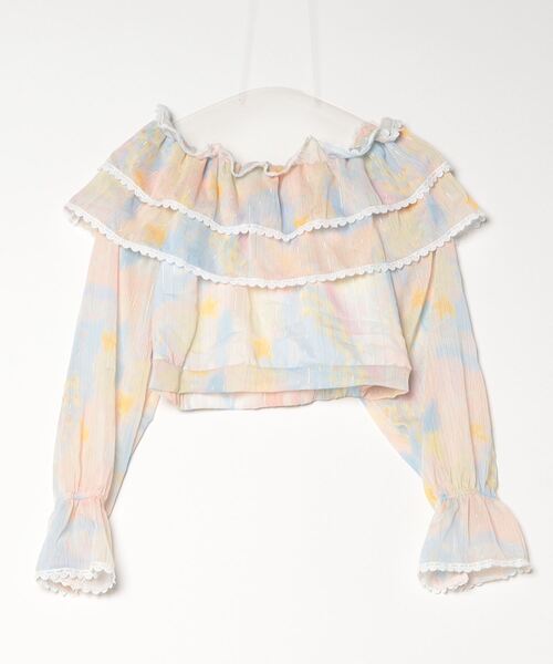 gossip！ロサンゼルス（ゴシップロサンゼルス）の「パレットカラー オフショルロングスリーブトップス（シャツ/ブラウス・レディース・マルチ・FREE）」の8枚目の写真