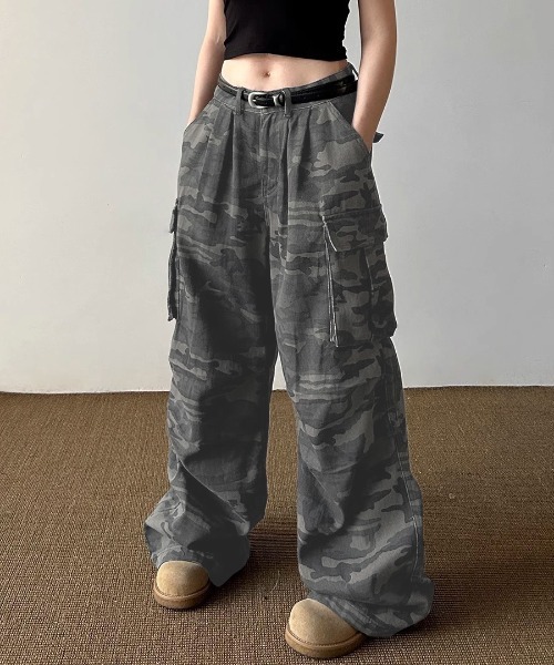 GO2Hollywood 新品　迷彩カーゴパンツ　S 定価　¥18040 迷彩 カーゴパンツ 無地[品番：TLKM0001632]｜T-LINK（ティー