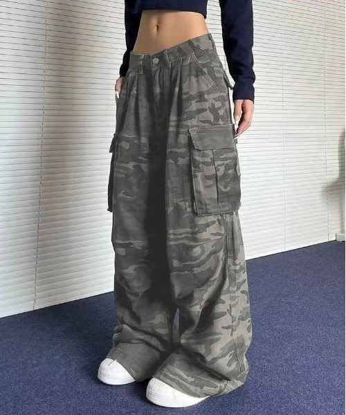 WEGO（ウィゴー）の「WEGO/迷彩柄ワイドルーズカーゴパンツ（カーゴパンツ・レディース・その他1/その他2・MEDIUM/LARGE）」の11枚目の写真
