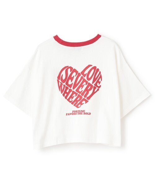 LOVETOXIC(ラブトキシック)の「【LTXC】【GOODPRICE】バックハートリンガーT(Tシャツ/カットソー・キッズ・ブラック/オフホワイト/レッド/ネイビー・130cm/L:160cm/M:150cm/S:140cm)」の11枚目の写真