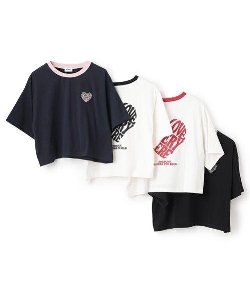 LOVETOXIC(ラブトキシック)の「【LTXC】【GOODPRICE】バックハートリンガーT(Tシャツ/カットソー・キッズ・ブラック/オフホワイト/レッド/ネイビー・130cm/L:160cm/M:150cm/S:140cm)」の22枚目の写真