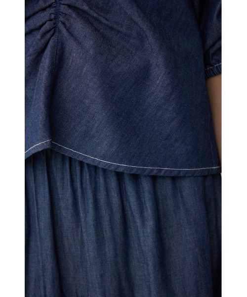 AZUL by moussy（アズールバイマウジー）の「フロントギャザースリーブブラウス（シャツ/ブラウス・レディース・ダークブルー/ブラック・FREE）」の22枚目の写真