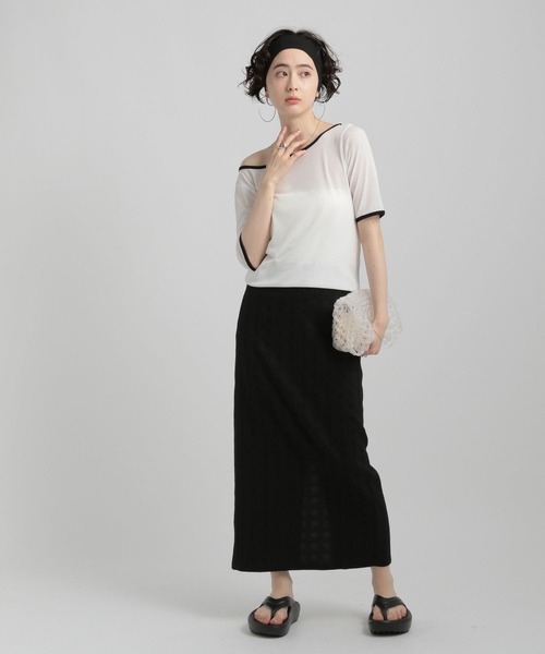 GEORGE'S（ジョージズ）の「ナロースカート（スカート・レディース・ブラック/ベージュ/ブラウン・SMALL/MEDIUM）」の4枚目の写真