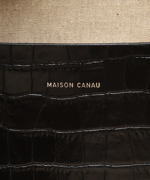MAISON CANAU(メゾンカナウ)の「MAISON CANAU メゾン カナウ ボックスボストンM MCLH3DB1(ボストンバッグ・レディース・ブラック・FREE)」の12枚目の写真