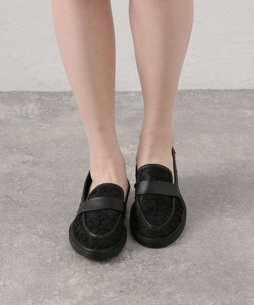 JOURNAL STANDARD（ジャーナルスタンダード）の「【Mollini/モリーニ】FLORAL MESH LEATHER（その他シューズ・レディース・ブラック・38/37/36）」の11枚目の写真