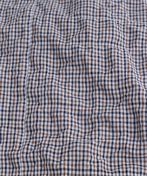 conges payes ADIEU TRISTESSE(コンジェ ペイエ アデュートリステス)の「シャーリングフリルシャツジャケット(シャツ/ブラウス・レディース・ブラウン/チェック・38)」の17枚目の写真