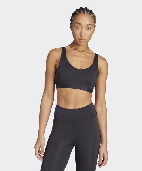 adidas Studio All Me ミディアムサポート ブラトップ L アディダス オールミー エッセンシャル ミディアム サポート ブラ