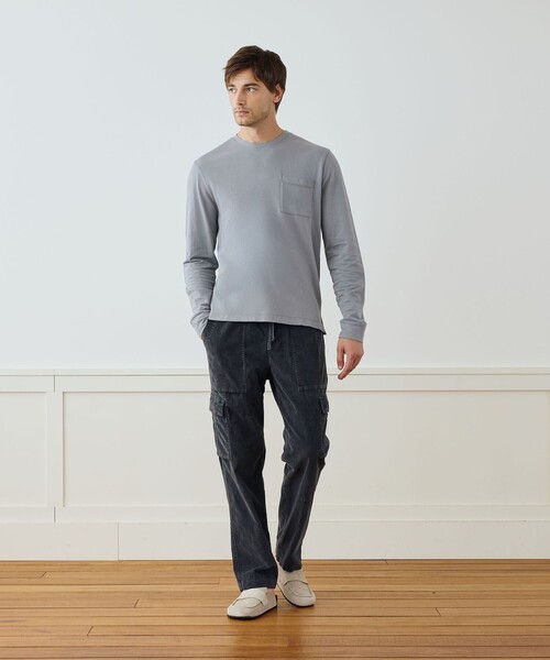JAMES PERSE(ジェームスパース)の「コットンコーデュロイ カーゴパンツ MFWS1439(カーゴパンツ・メンズ・グリーン/ブラック系その他・2/1/0)」の3枚目の写真