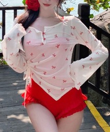 Miniministore（ミニミニストア）の「カバーアップトップス付き ワンピース水着（水着）」