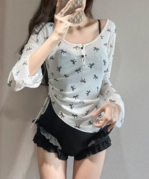 Miniministore（ミニミニストア）の「カバーアップトップス付き ワンピース水着（水着）」