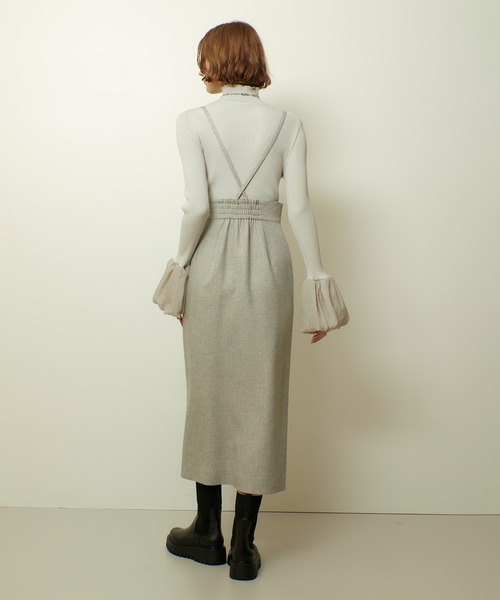 allurevilleメランジピンヘッドサススカート allureville（アルアバイル） スカート メランジピンヘッドサス