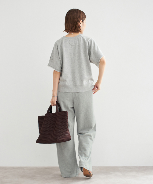 IENA（イエナ）の「フレンチテリーストレートパンツ（スウェットパンツ・レディース・アイボリー/チャコールグレー・38/36）」の12枚目の写真