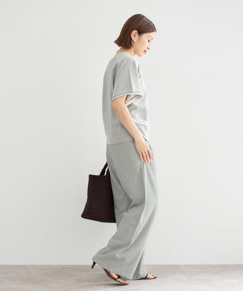 IENA（イエナ）の「フレンチテリーストレートパンツ（スウェットパンツ・レディース・アイボリー/チャコールグレー・38/36）」の13枚目の写真