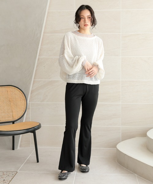 DONOBAN（ドノバン）の「美脚フレアパンツ（その他パンツ・レディース・ブラック・SHORT/MEDIUM/LONG）」の3枚目の写真