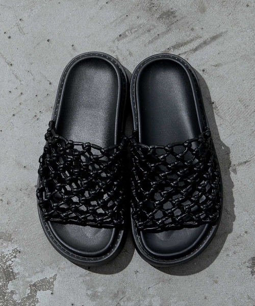 Bulue.（ブルー）の「【Bulue.】メッシュデザインサンダル（サンダル・レディース・ブラック・40/39/38/37）」の19枚目の写真