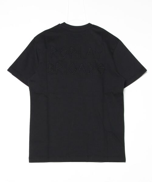 REPLAY(リプレイ)の「リラックスフィット ヘビーコットンジャージーSKULL Tシャツ(Tシャツ/カットソー・メンズ・ベージュ/ブラック・SMALL/MEDIUM/LARGE/X-LARGE)」の3枚目の写真