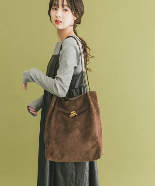 ITEMS URBANRESEARCH（アイテムズ アーバンリサーチ）の「インナーセットキャミワンピース（ワンピース・レディース・グレー系その他/ブラウン系その他/ベージュ系その他・FREE）」の4枚目の写真