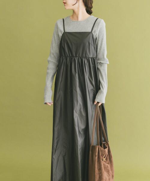 ITEMS URBANRESEARCH（アイテムズ アーバンリサーチ）の「インナーセットキャミワンピース（ワンピース・レディース・グレー系その他/ブラウン系その他/ベージュ系その他・FREE）」の6枚目の写真