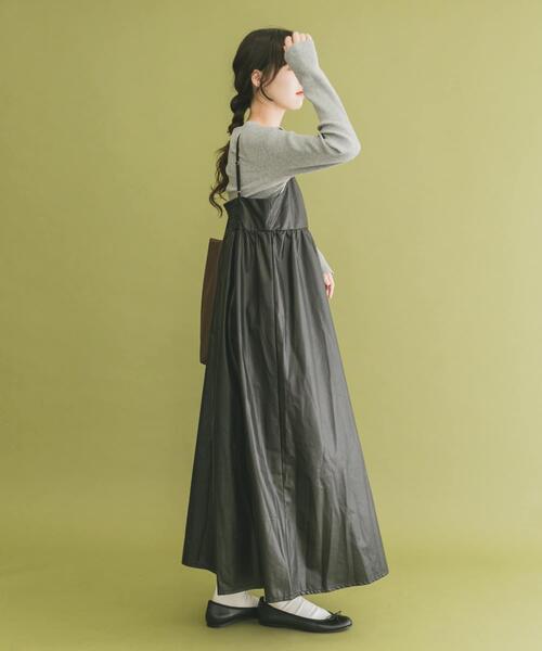 ITEMS URBANRESEARCH（アイテムズ アーバンリサーチ）の「インナーセットキャミワンピース（ワンピース・レディース・グレー系その他/ブラウン系その他/ベージュ系その他・FREE）」の9枚目の写真