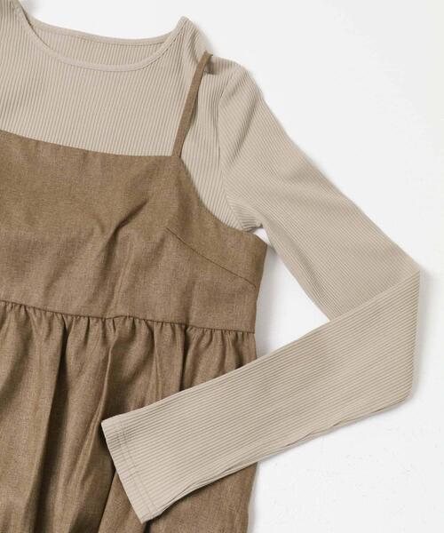 ITEMS URBANRESEARCH（アイテムズ アーバンリサーチ）の「インナーセットキャミワンピース（ワンピース・レディース・グレー系その他/ブラウン系その他/ベージュ系その他・FREE）」の15枚目の写真