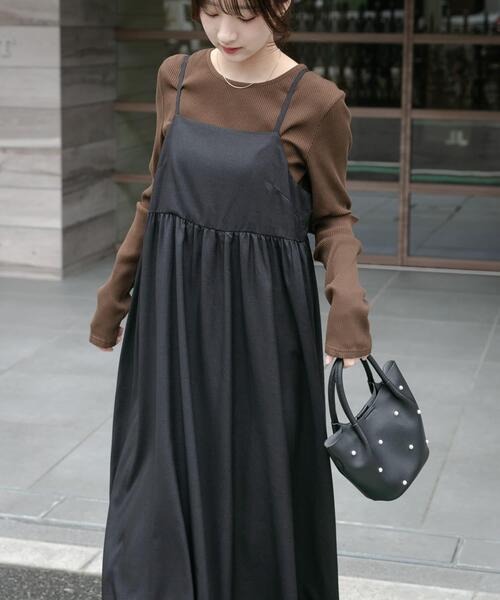 ITEMS URBANRESEARCH（アイテムズ アーバンリサーチ）の「インナーセットキャミワンピース（ワンピース・レディース・グレー系その他/ブラウン系その他/ベージュ系その他・FREE）」の16枚目の写真