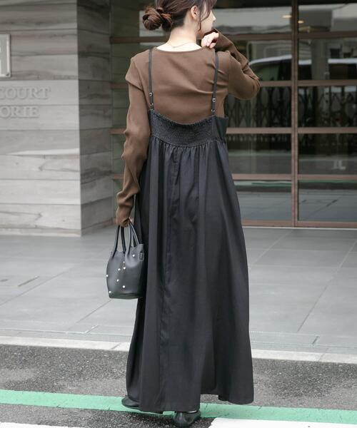 ITEMS URBANRESEARCH（アイテムズ アーバンリサーチ）の「インナーセットキャミワンピース（ワンピース・レディース・グレー系その他/ブラウン系その他/ベージュ系その他・FREE）」の17枚目の写真