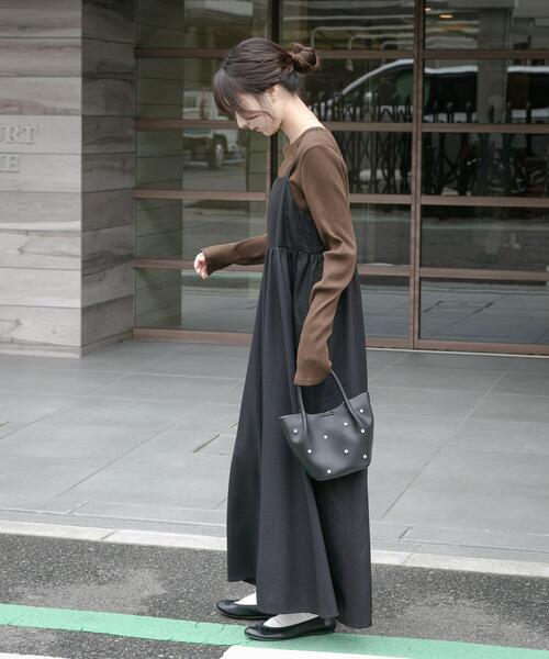 ITEMS URBANRESEARCH（アイテムズ アーバンリサーチ）の「インナーセットキャミワンピース（ワンピース・レディース・グレー系その他/ブラウン系その他/ベージュ系その他・FREE）」の19枚目の写真