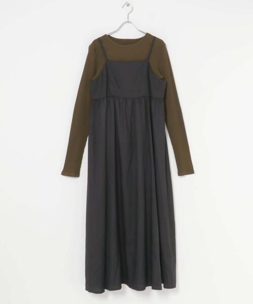 ITEMS URBANRESEARCH（アイテムズ アーバンリサーチ）の「インナーセットキャミワンピース（ワンピース・レディース・グレー系その他/ブラウン系その他/ベージュ系その他・FREE）」の21枚目の写真