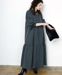 DRAW(h[)stand collar long shirts onepiece / X^hJ[ OVcs[X(Vcs[X)