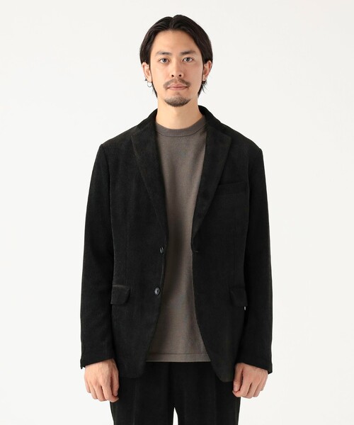 B:MING by BEAMS(ビーミングバイビームス)の「コーデュロイ 2ボタン ジャケット(ナローフィット)(テーラードジャケット・メンズ・ブラック/ネイビー/ブラウン・X-LARGE/LARGE/MEDIUM/SMALL)」の2枚目の写真