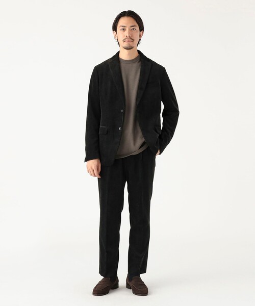 B:MING by BEAMS(ビーミングバイビームス)の「コーデュロイ 2ボタン ジャケット(ナローフィット)(テーラードジャケット・メンズ・ブラック/ネイビー/ブラウン・X-LARGE/LARGE/MEDIUM/SMALL)」の4枚目の写真