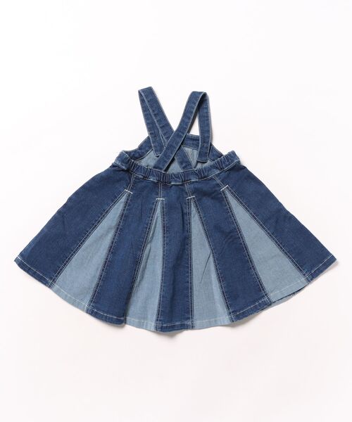HAKKA BABY（ハッカベビー）の「[ベビー]7オンスストレッチデニムワンピース（ワンピース・キッズ・ネイビー・80ｃｍ/90cm）」の2枚目の写真