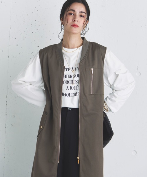 Doux archives（ドゥアルシーヴ）の「ラウンドロゴロンTee（Tシャツ/カットソー・レディース・アイボリー/オフホワイト/ブルー・FREE）」の2枚目の写真