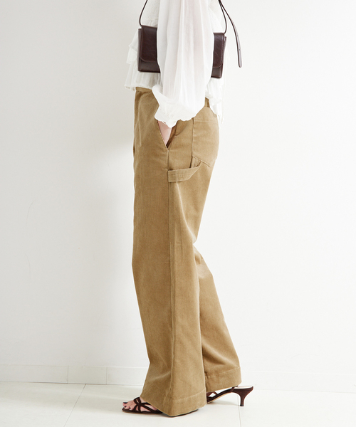 B.C STOCK（ベーセーストック）の「ウォッシャブル / コーデュロイペインターパンツ（その他パンツ・レディース・ネイビー/キャメル・SMALL/MEDIUM）」の9枚目の写真