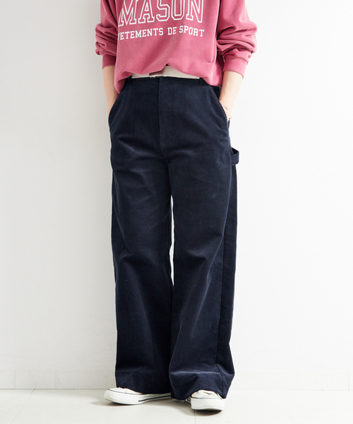 B.C STOCK（ベーセーストック）の「ウォッシャブル / コーデュロイペインターパンツ（その他パンツ・レディース・ネイビー/キャメル・SMALL/MEDIUM）」の17枚目の写真