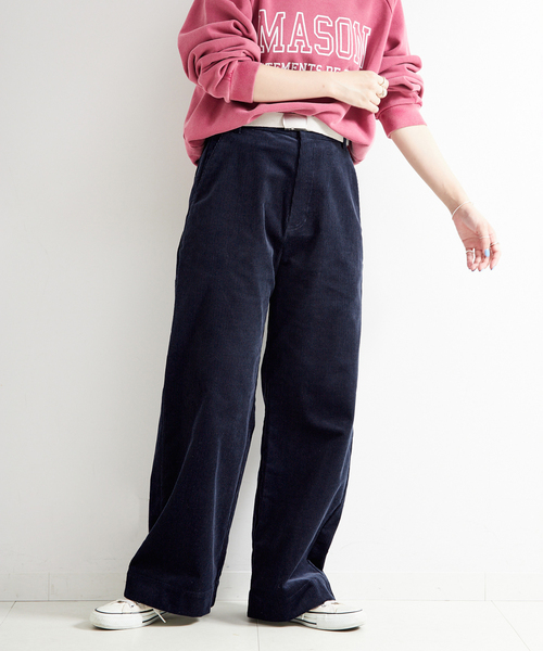 B.C STOCK（ベーセーストック）の「ウォッシャブル / コーデュロイペインターパンツ（その他パンツ・レディース・ネイビー/キャメル・SMALL/MEDIUM）」の18枚目の写真