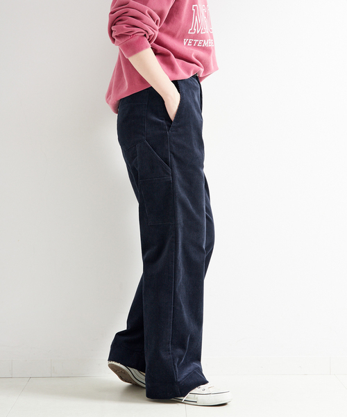 B.C STOCK（ベーセーストック）の「ウォッシャブル / コーデュロイペインターパンツ（その他パンツ・レディース・ネイビー/キャメル・SMALL/MEDIUM）」の20枚目の写真