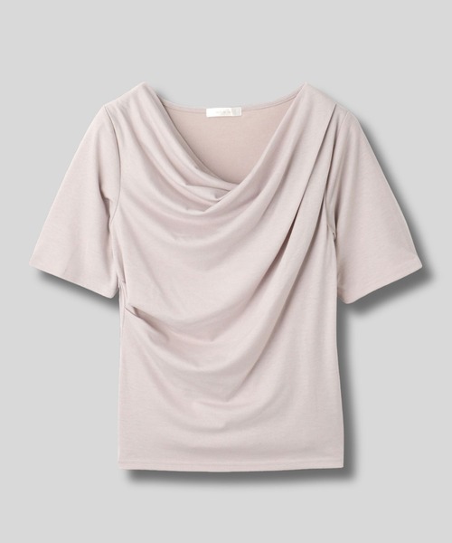 Mac-House(マックハウス)の「milli de l'air ドレープネックプルオーバー(Tシャツ/カットソー・レディース・ライトグレー/オフホワイト/ブラック・M)」の22枚目の写真