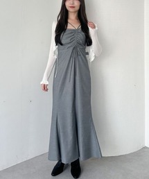 アシメドロストキャミワンピース